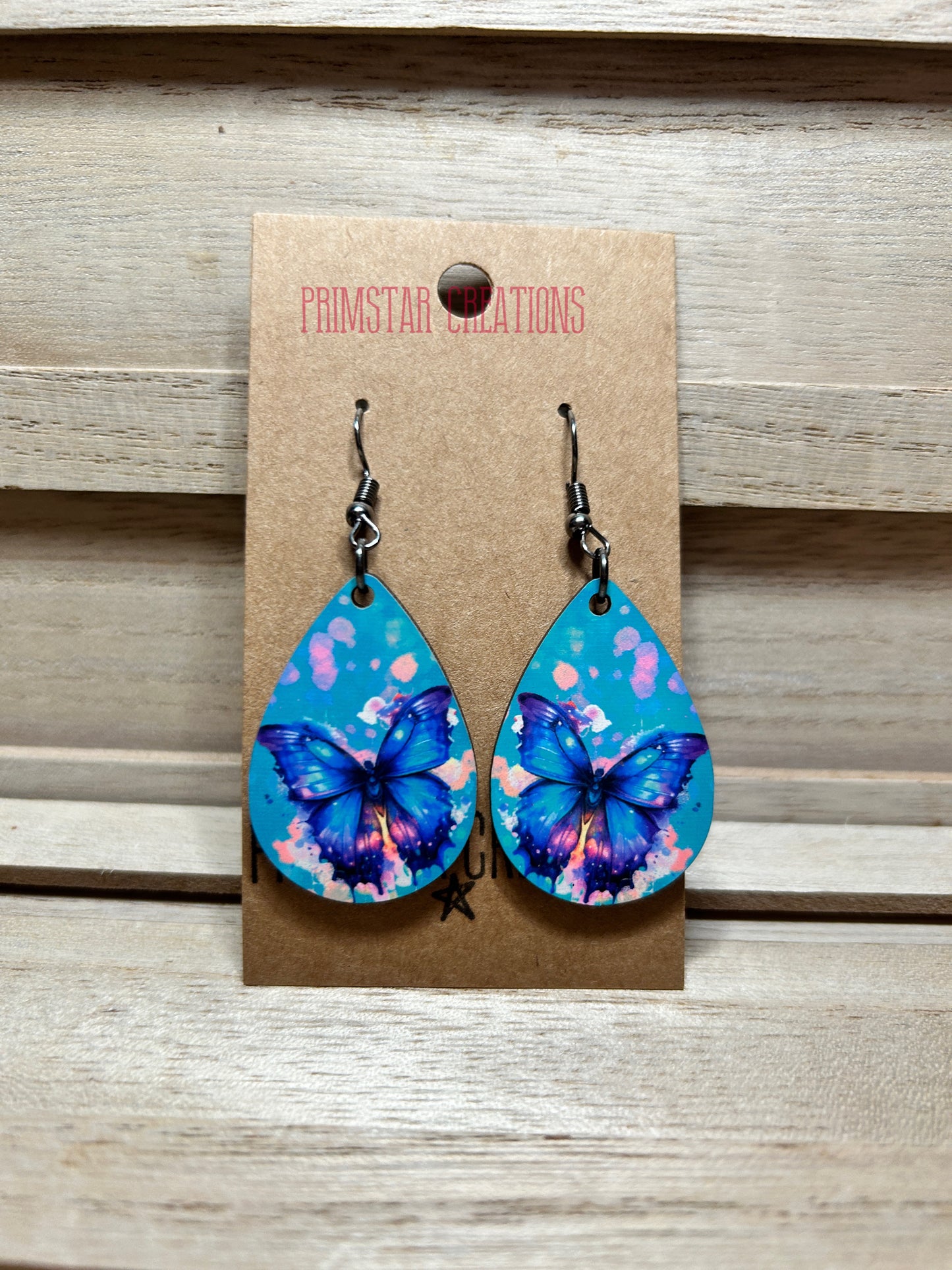 Butterfly Teardrop Earrings