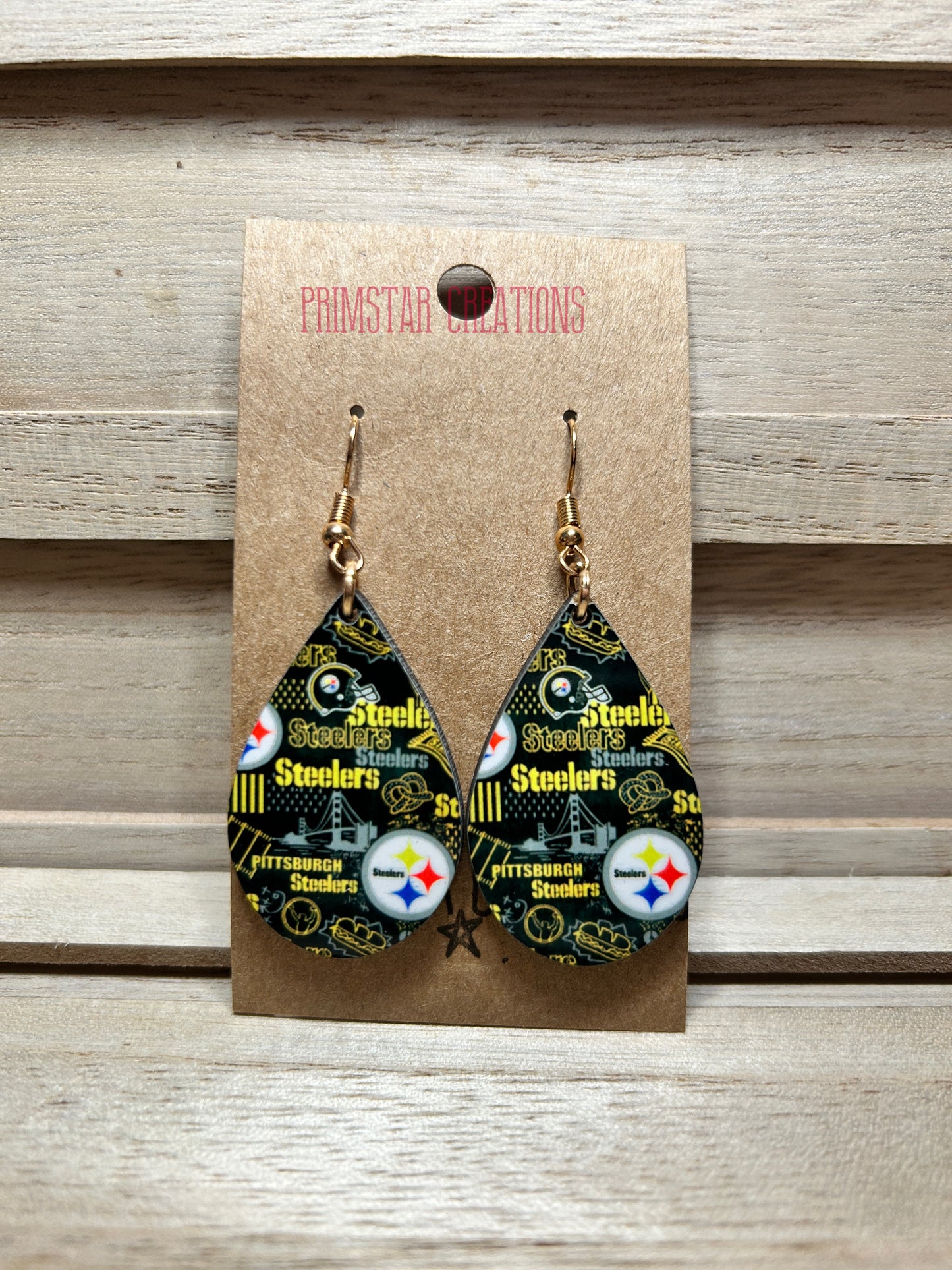 Steelers Teardrop Earrings