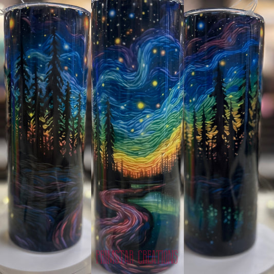 Embroidery Northern Lights 20oz Tumbler