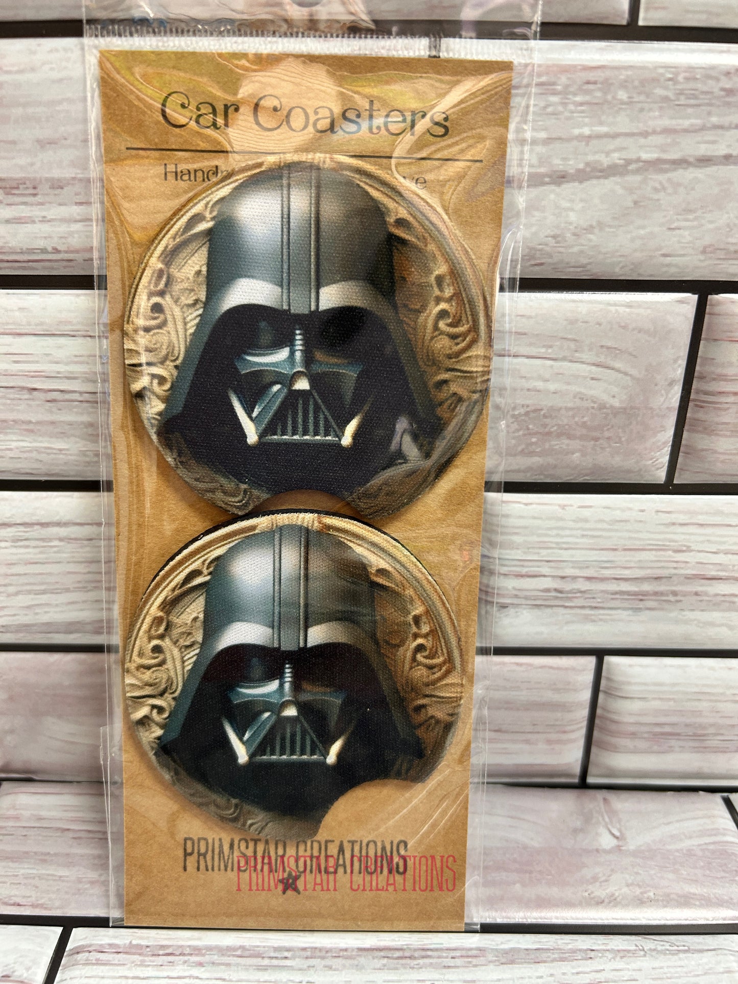 Darth Vader Neoprene Car Coasters, Set of 2