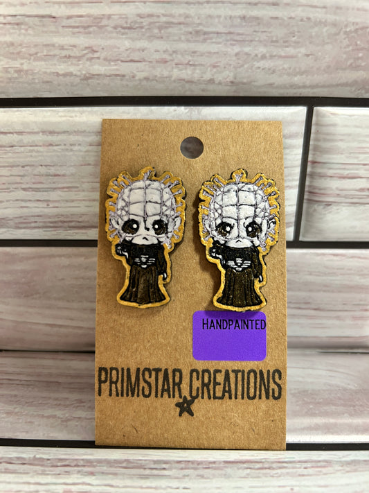 Hellraiser Handpainted Stud Earrings