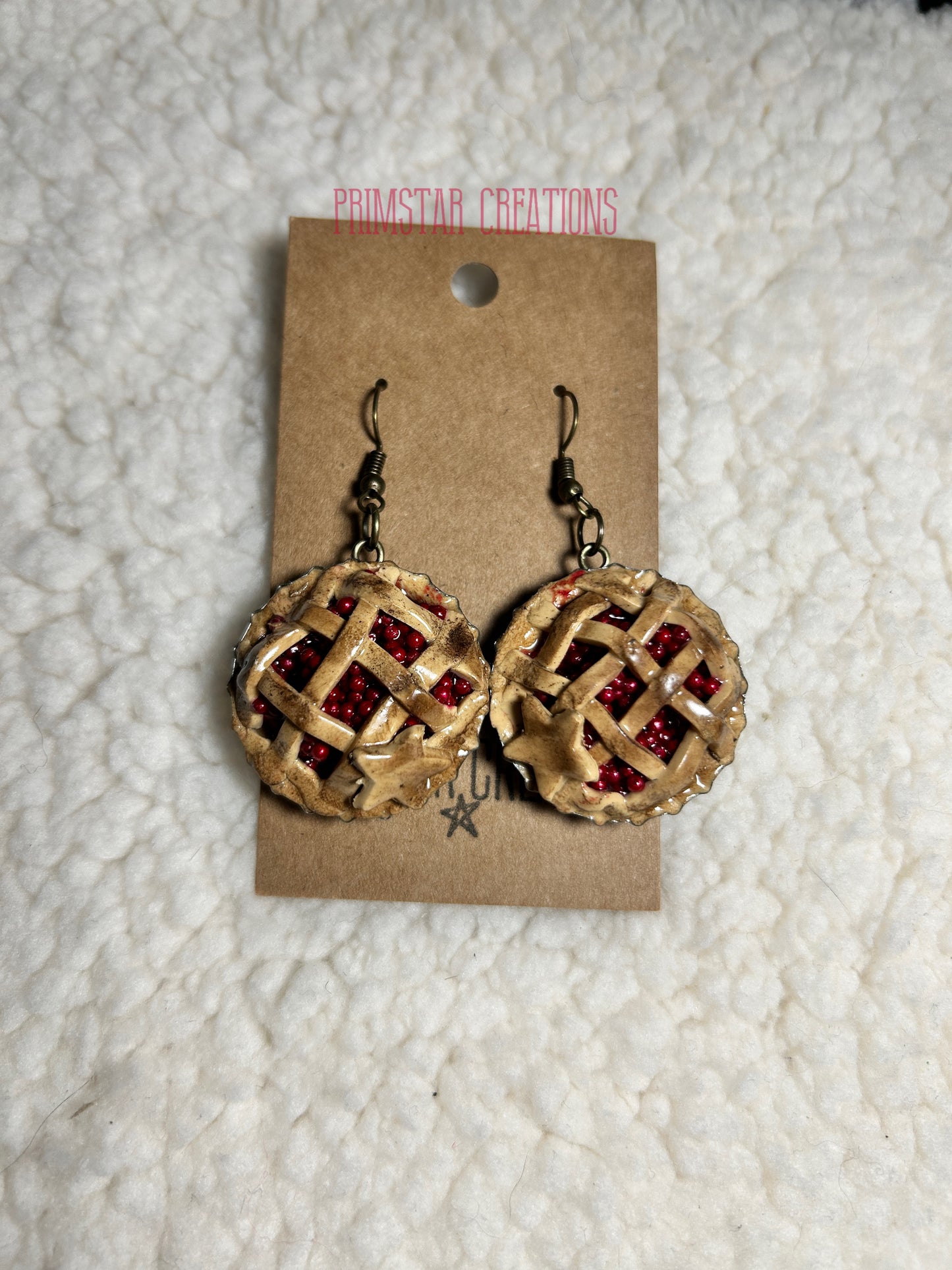 Cherry Pie Handmade Polymer Clay Earrings