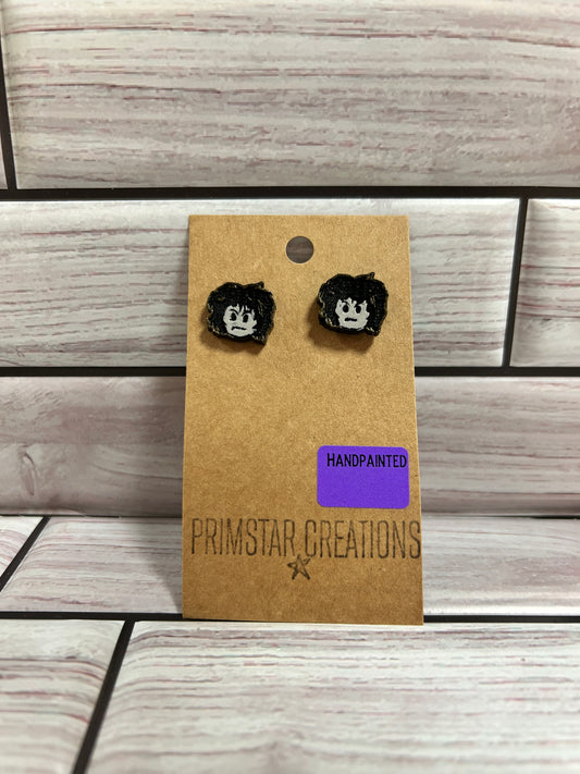 Billy Butcherson Handpainted Stud Earrings