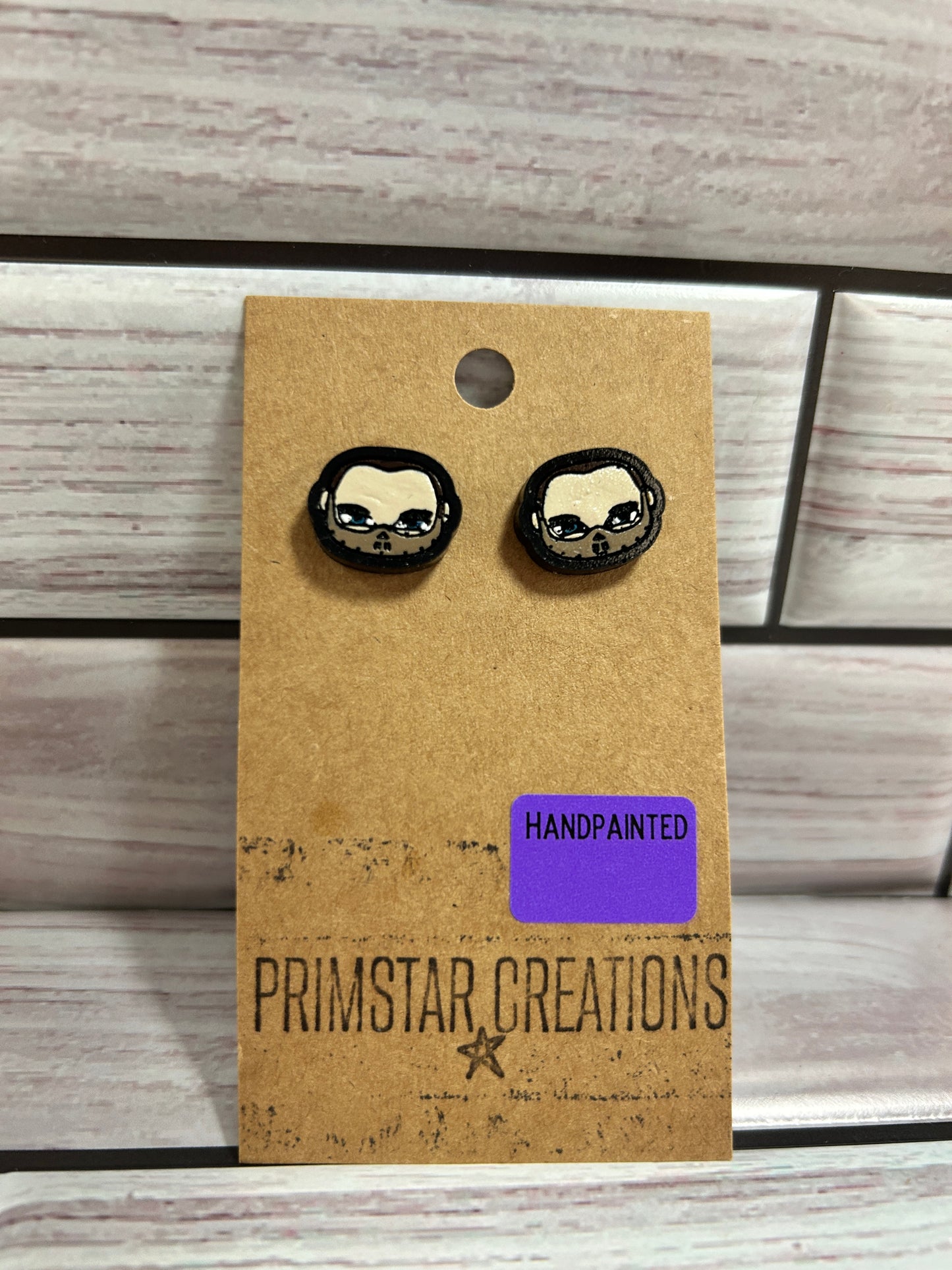 Hannibal Handpainted Stud Earrings