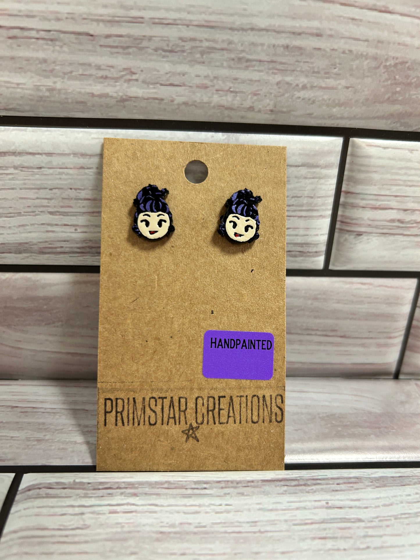 Mary Sanderson Handpainted Stud Earrings