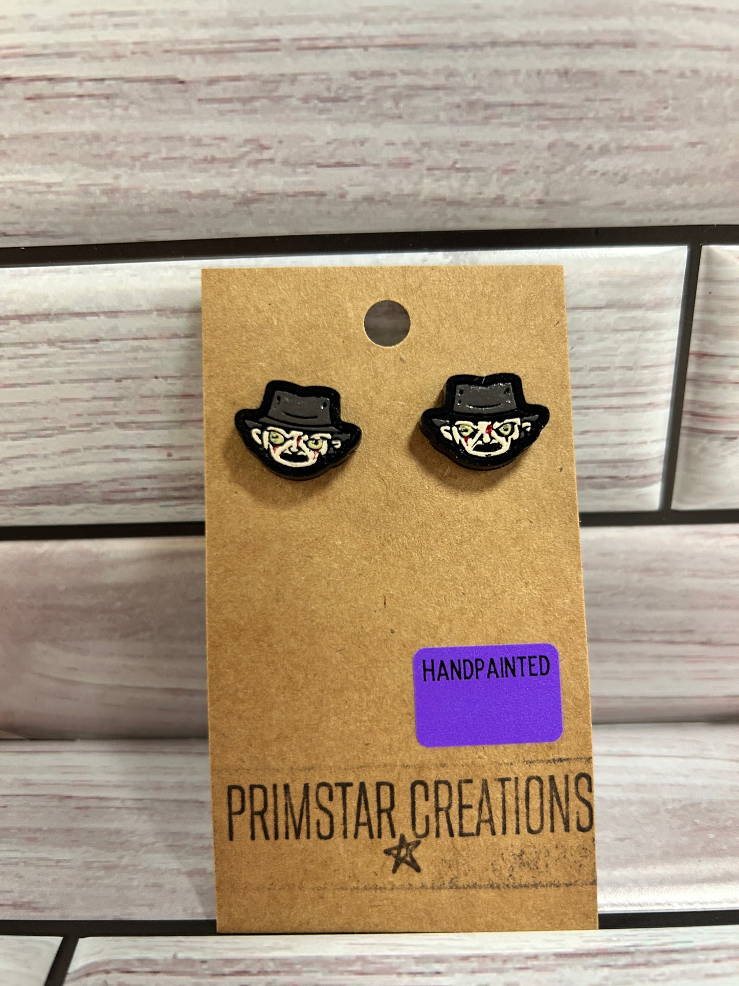 Freddy Handpainted Stud Earrings