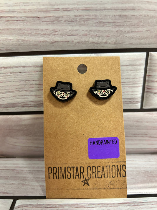 Freddy Handpainted Stud Earrings