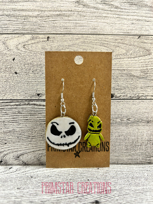 Jack & Green Boogie Man Man Handpainted Polymer Clay Earrings