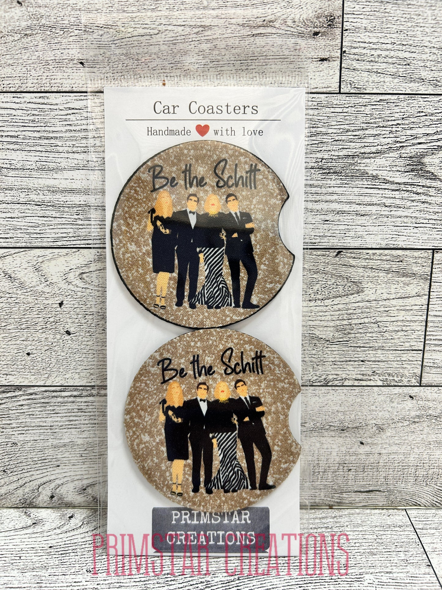 Be The Schitt Neoprene Car Coasters, Set of 2