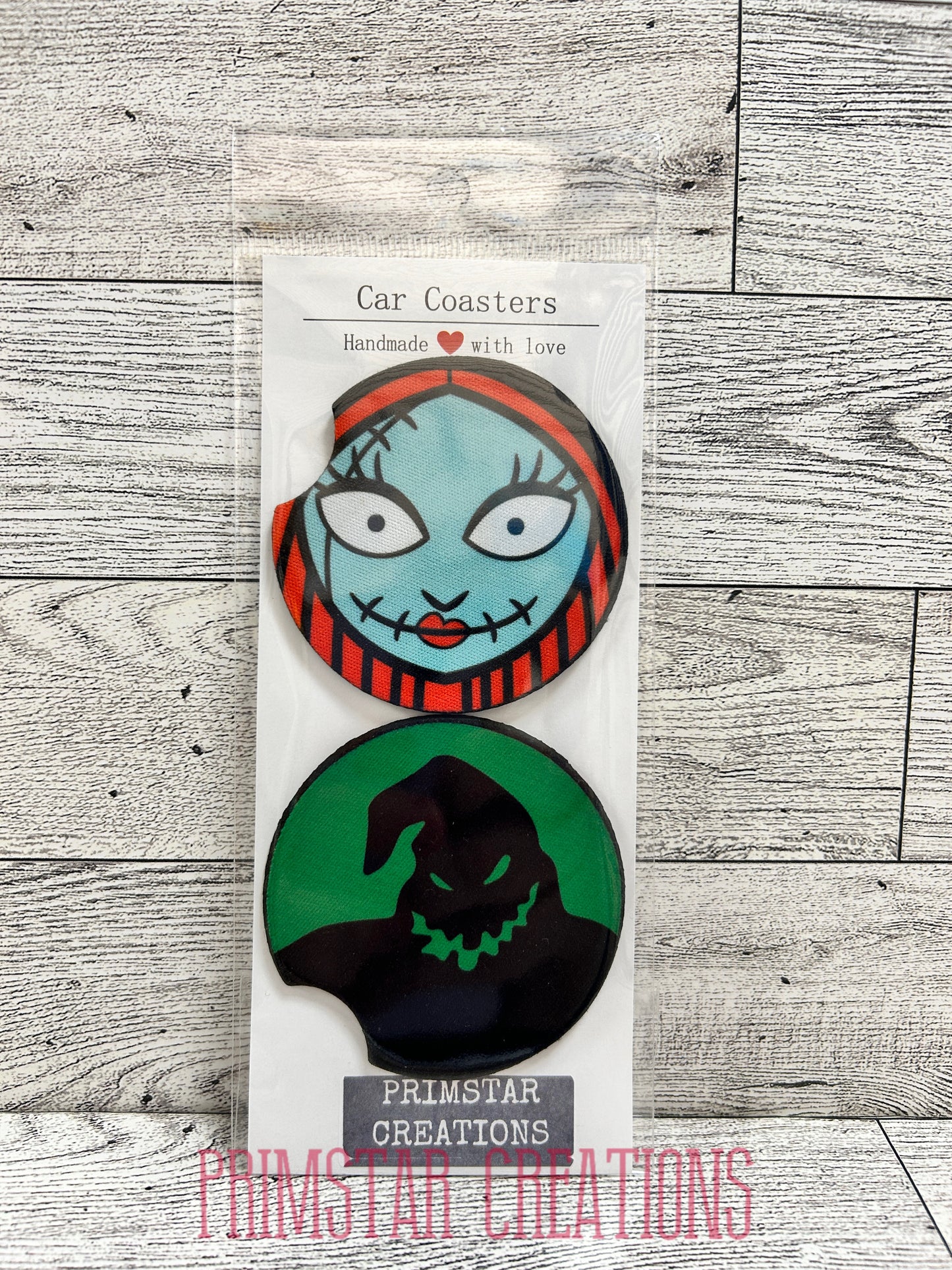 Sally & Green Boogie Man Man Neoprene Car Coasters, Set of 2