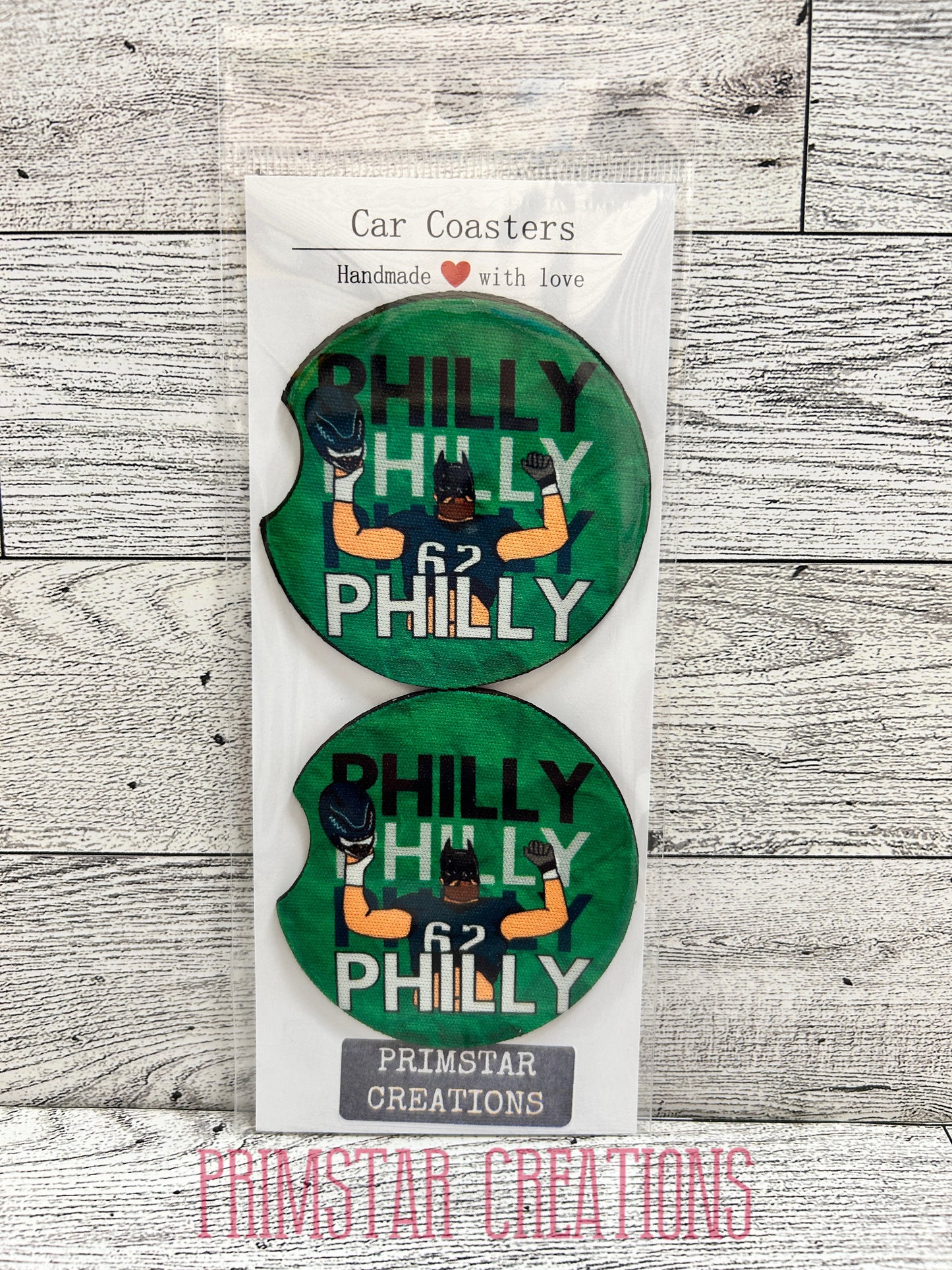 Jason Kelce Batman Neoprene Car Coasters, Set of 2