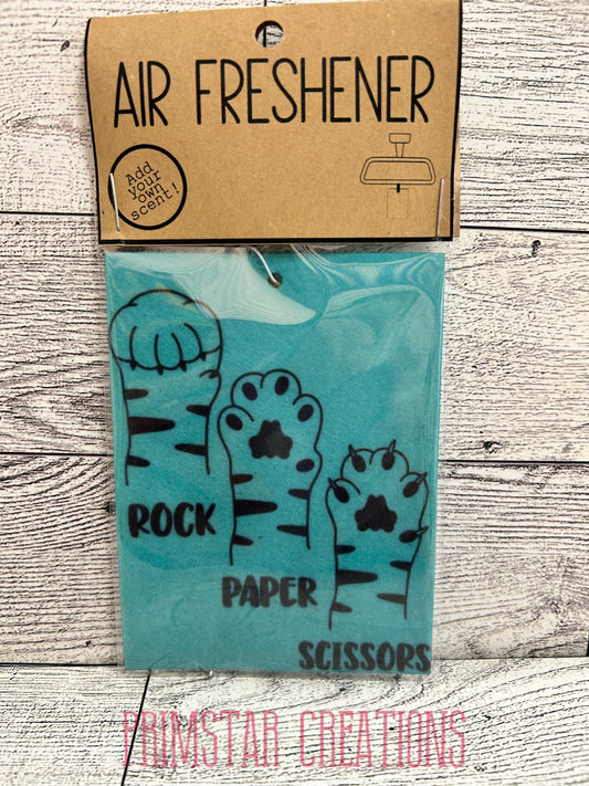 Rock / Paper / Scissors Cat Paw Air Freshener