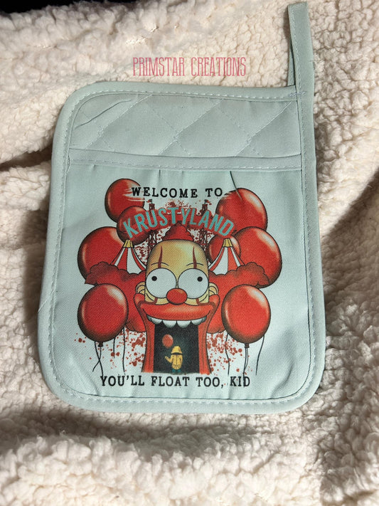 Welcome To Krustyland Oven Mitt