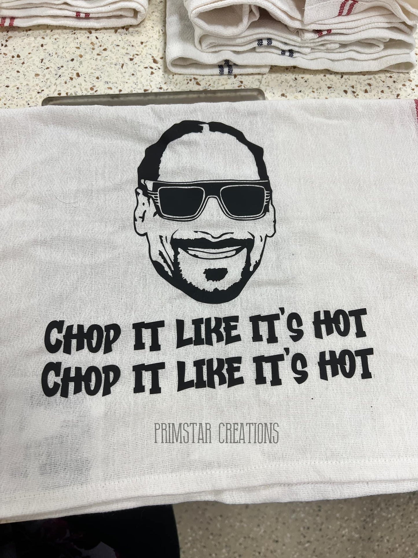 Snoop 'Chop It Like It's Hot' Dish Towel