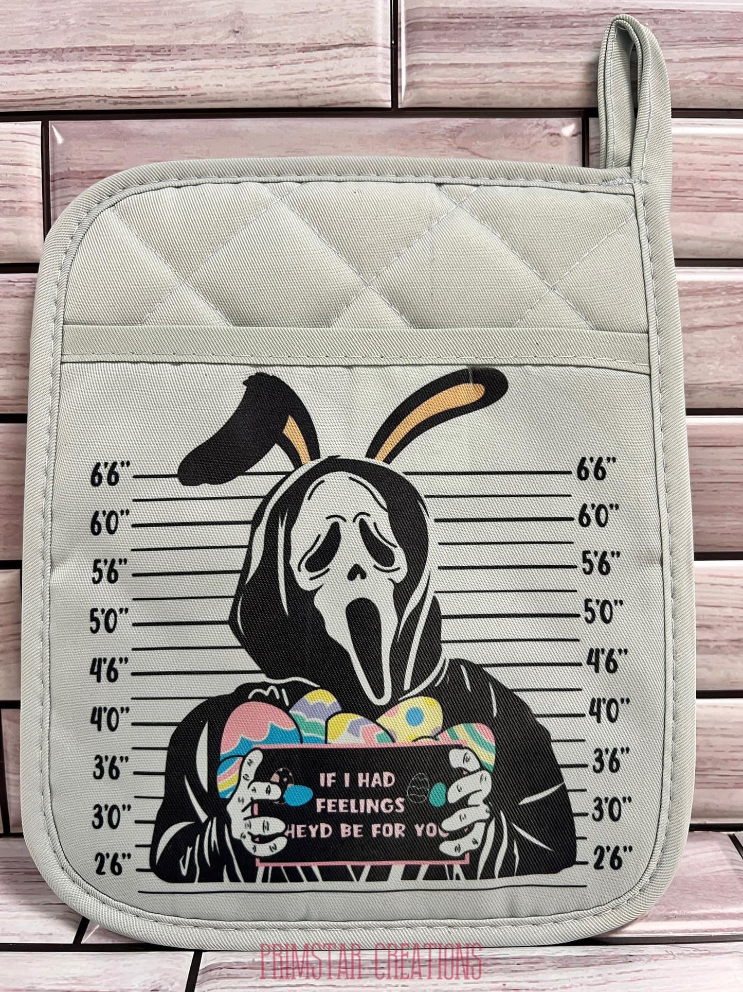 Ghostface Easter Oven Mitt